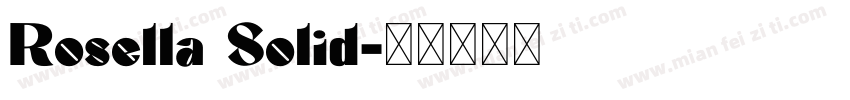 Rosella Solid字体转换